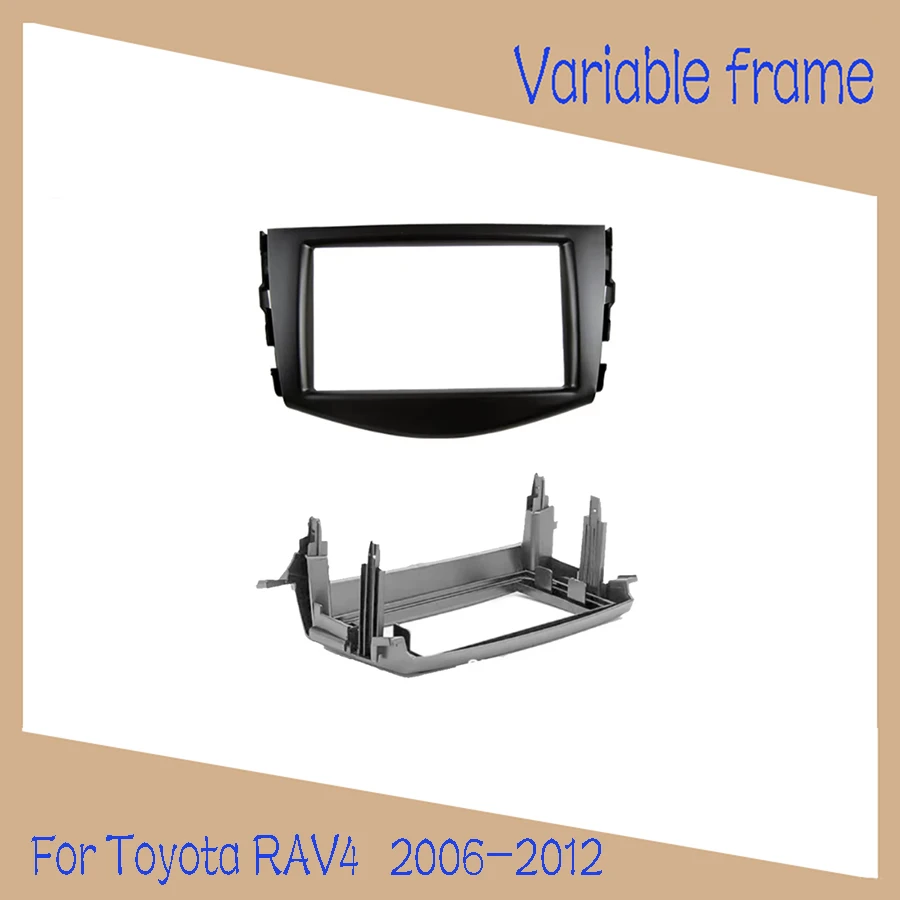 

For Toyota RAV4 2 Din Auto Parts Stereo radio panel fascia frame sticker 2006 2007 2008 2009 2010 2011 2012 auto parts