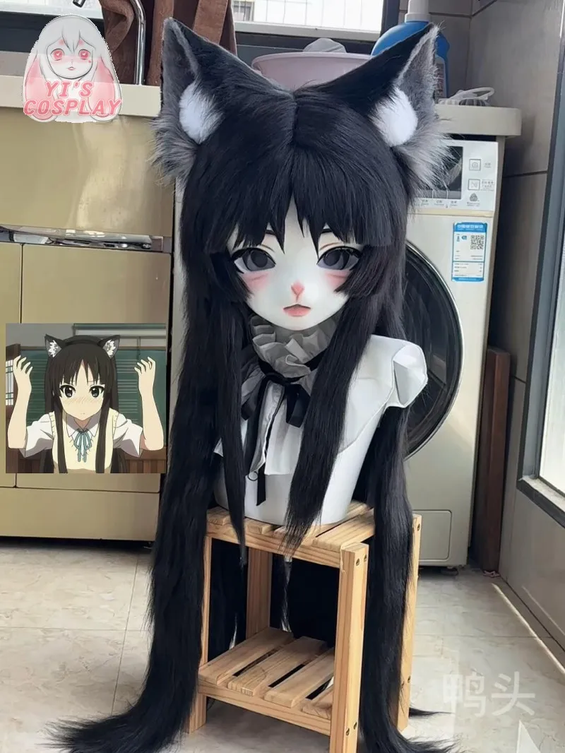 

Fursuit head Custom Handmade Yis cosplay Furry Kigurumi Head Cosplay Kemono Headsets Beast Customized Fursuit Kemono Head