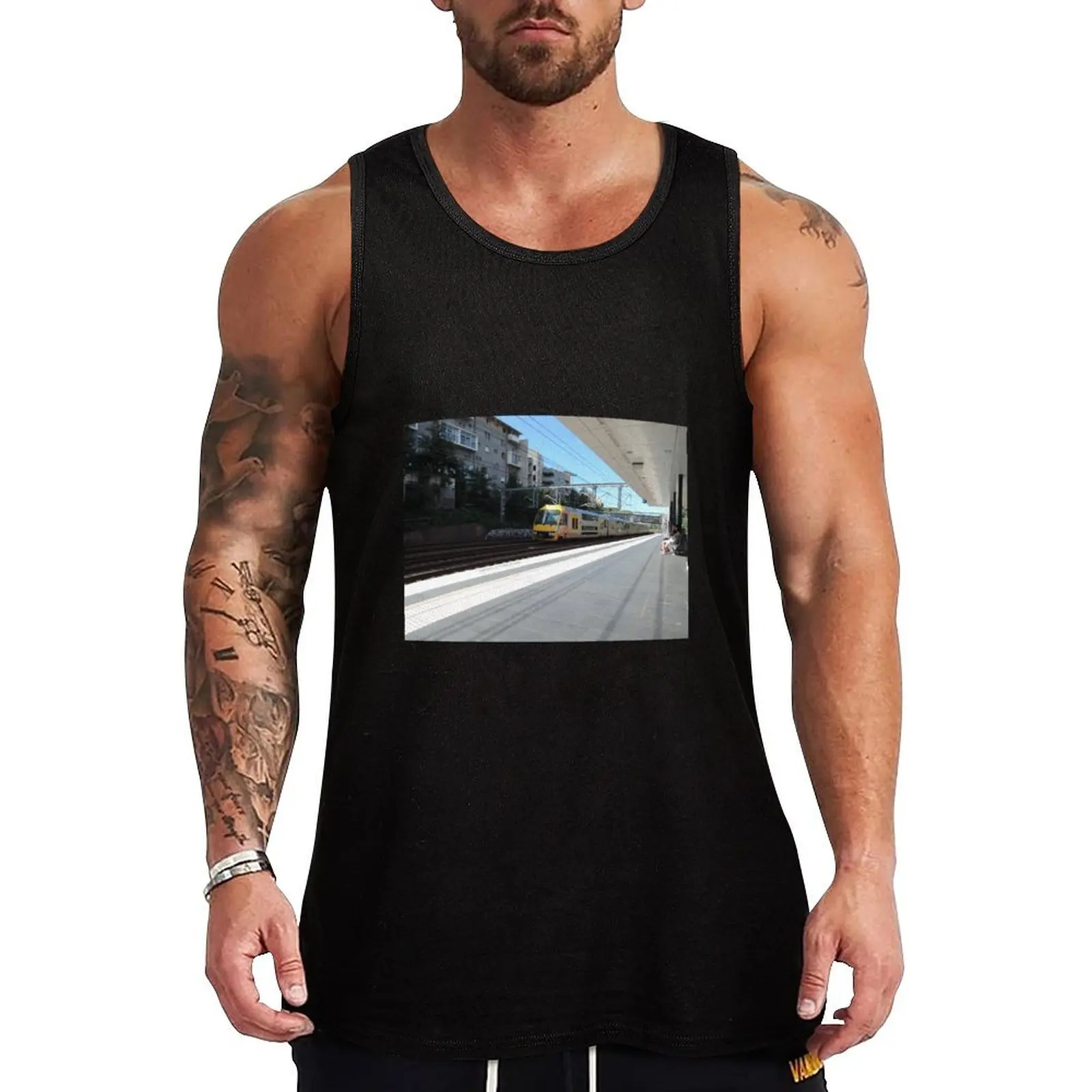 

Sydney trains Tank Top fitness Short sleeve gym t-shirts t shirt