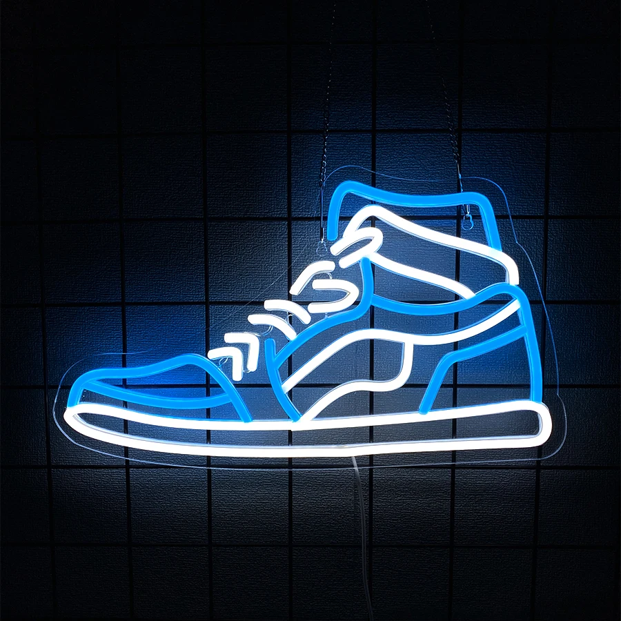Sneaker Neon Sign For Wall Decor,Light Up Sign For Bedroom Decoration, Game Room,Man Cave,Home Party,Store Display,USB Powered