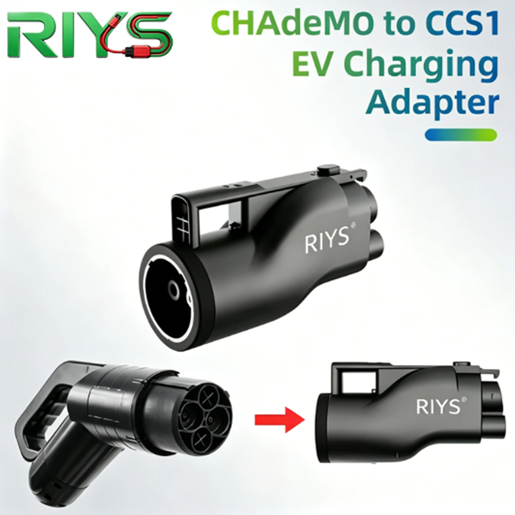 

RIYS High Quality EV Charging Adapter CHAdeMO to CCS1 250A 250 KW Chademo To CCS Combo1 Connector EV Charging Station Adapters