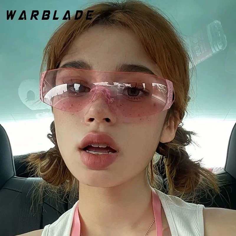 

Women Men Sunglasses Fashion Luxury Brand Design Rimless Sunglasses Future Technology Sports Trendy UV400 Shades Gafas De Sol