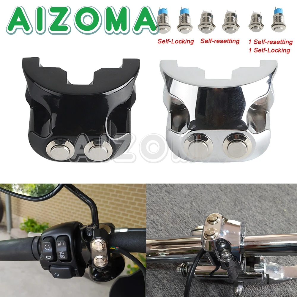 

Air Ride AIR AIR-A Switch 25mm Motorcycle Handlebar Power Switch For Harley Dyna Street Fat Bob FXD FLD V-Rod Sportster Touring