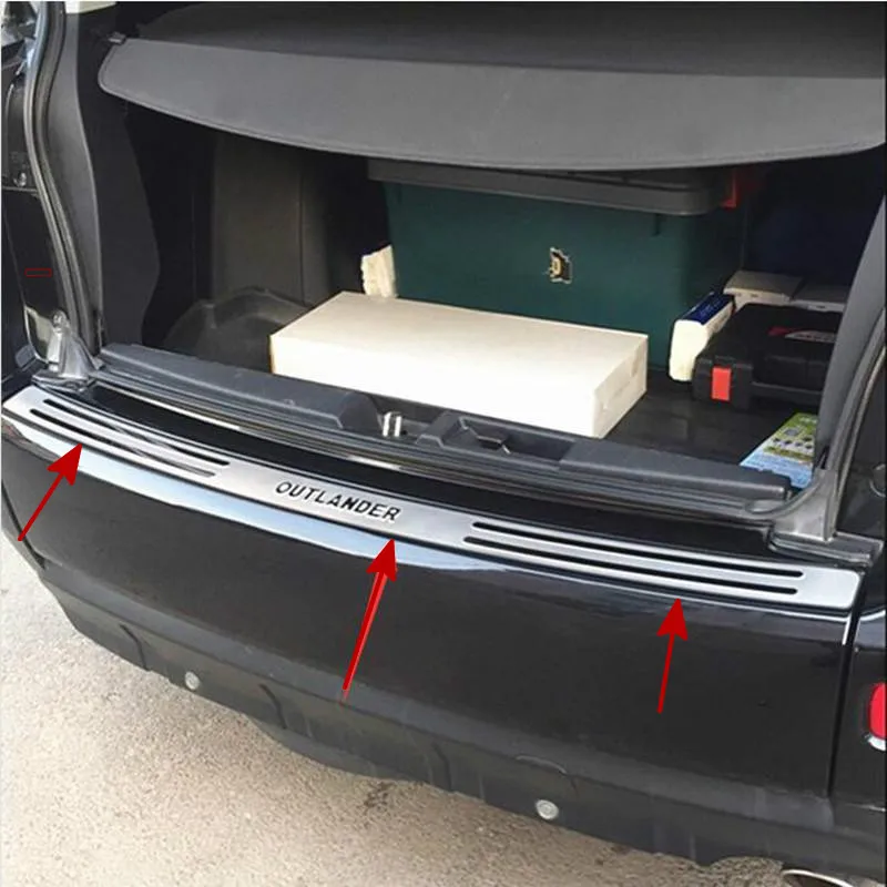 For Mitsubishi Outlander 2006 2007 2008 2009 2010 2011 2012 High Quality Stainless Steel Rear Bumper Protector Sill 