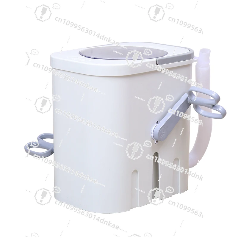 

Hand-Cranked Mini Washing Machine for Students Dormitory Manual Small Washer for Socks - No Electricity Required
