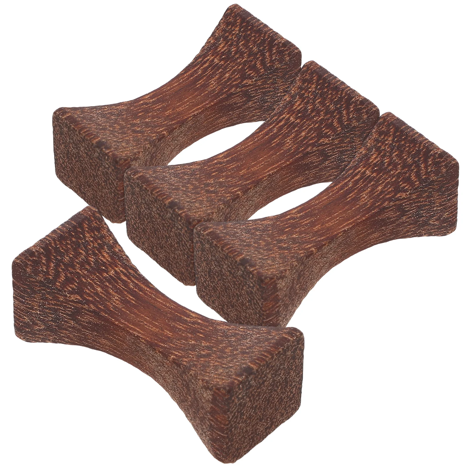 

4PCS Wooden Chopsticks Rests Rustic Style Cutlery Holder Tableware Racks Dinner Spoon Fork Holders for Chinese Restaurant