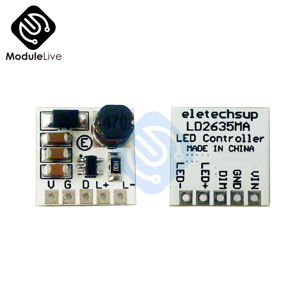 Mini LD2635MA DC 5V-27V 350mA Buck HB LED Driver Module Step Down Buck Converter for Arduino Diy 12V 24V