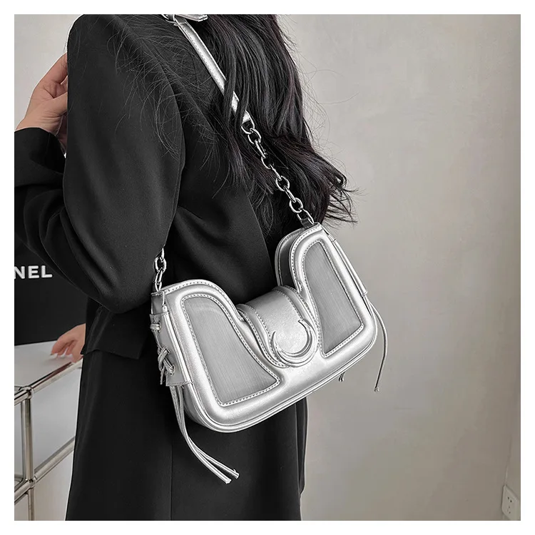 JIAERDI Vintage Y2k Handbags Women 2023 Sweet Cool Girls Chains Moon Cute Shoulder Bags Female Harajuku Aesthetic Cute Bag New