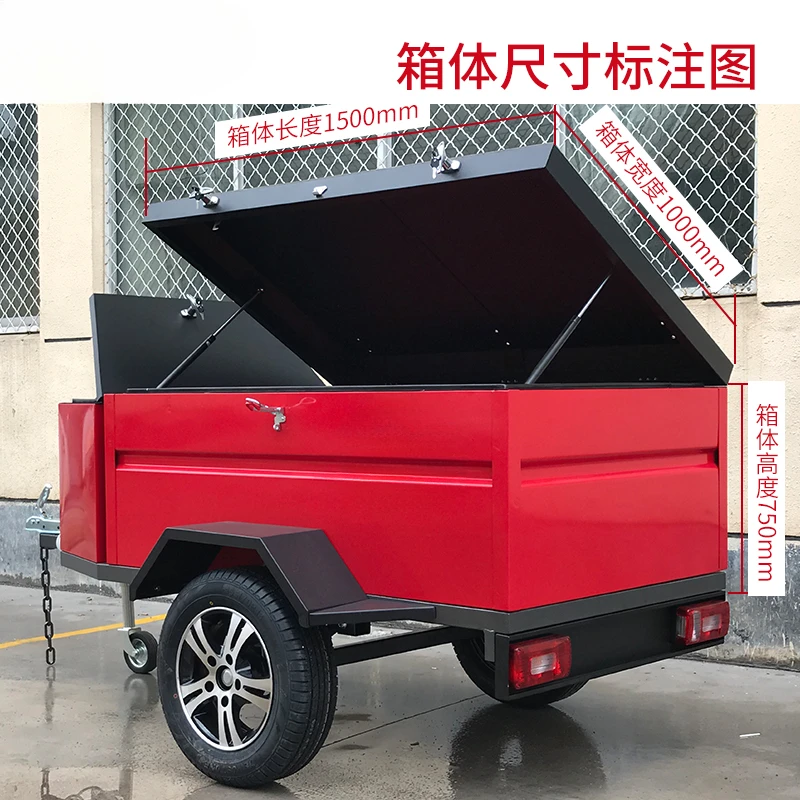 Outdoor tools, small trailers, sojourn trailers, tent trailers, camper trailers, cargo transporters