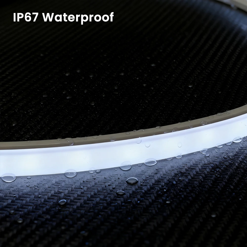 0.5m-5m Flexible Silicone Neon Tube 3 Sides Top Lighting for WS2811/WS2812 SMD LED Light Strip PCB Protection Covering Tube IP67