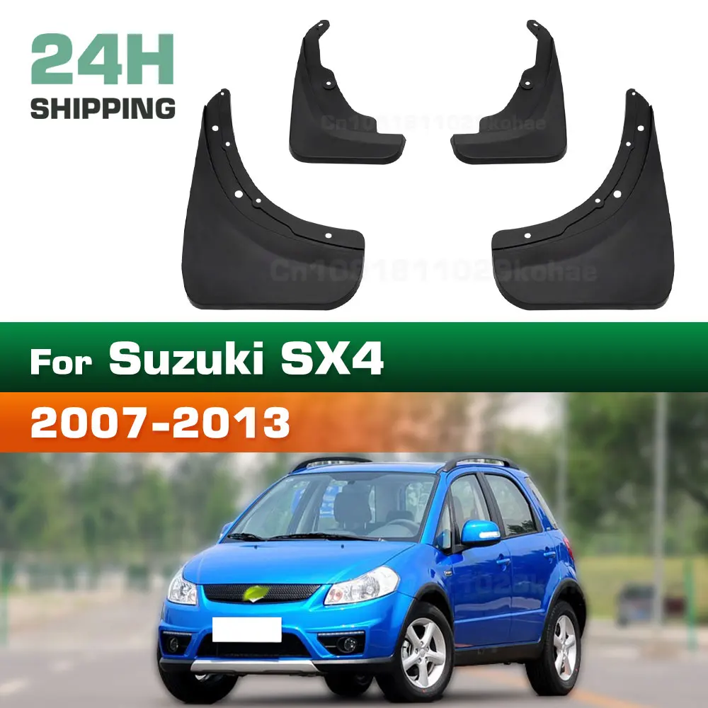 For Suzuki SX4 Hatchback Crossover 2007 2008 2009 2010 2011 2012 2013 Fender Mudguard Mud Flaps Guard Splash Flap Mudguards Car