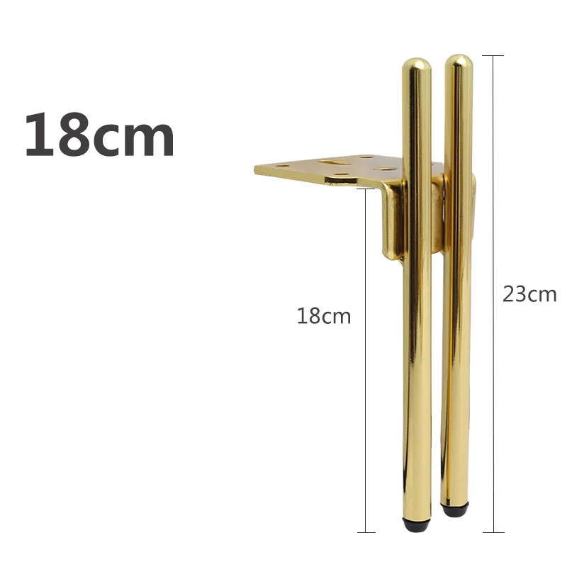 Oulylan NEW 4PCS Furniture Legs Metal For Sofa Cabinet Double Headed Metal Table Legs Bed Feet Cabinet Replacement Parts