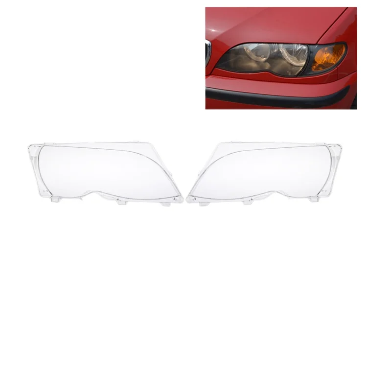 Headlight Lens Cover Direct Replacement Clear Anti Yellowing Lamp Shade for BMW 3 Series E46 2002-2005 Auto Exterior Parts