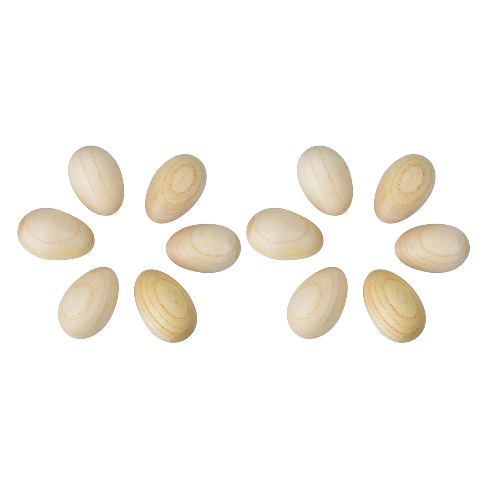 

AEF6-Set Of 12 Pcs Wooden Percussion Musical Egg Maracas Egg Shakers Musical Instrument For Kids