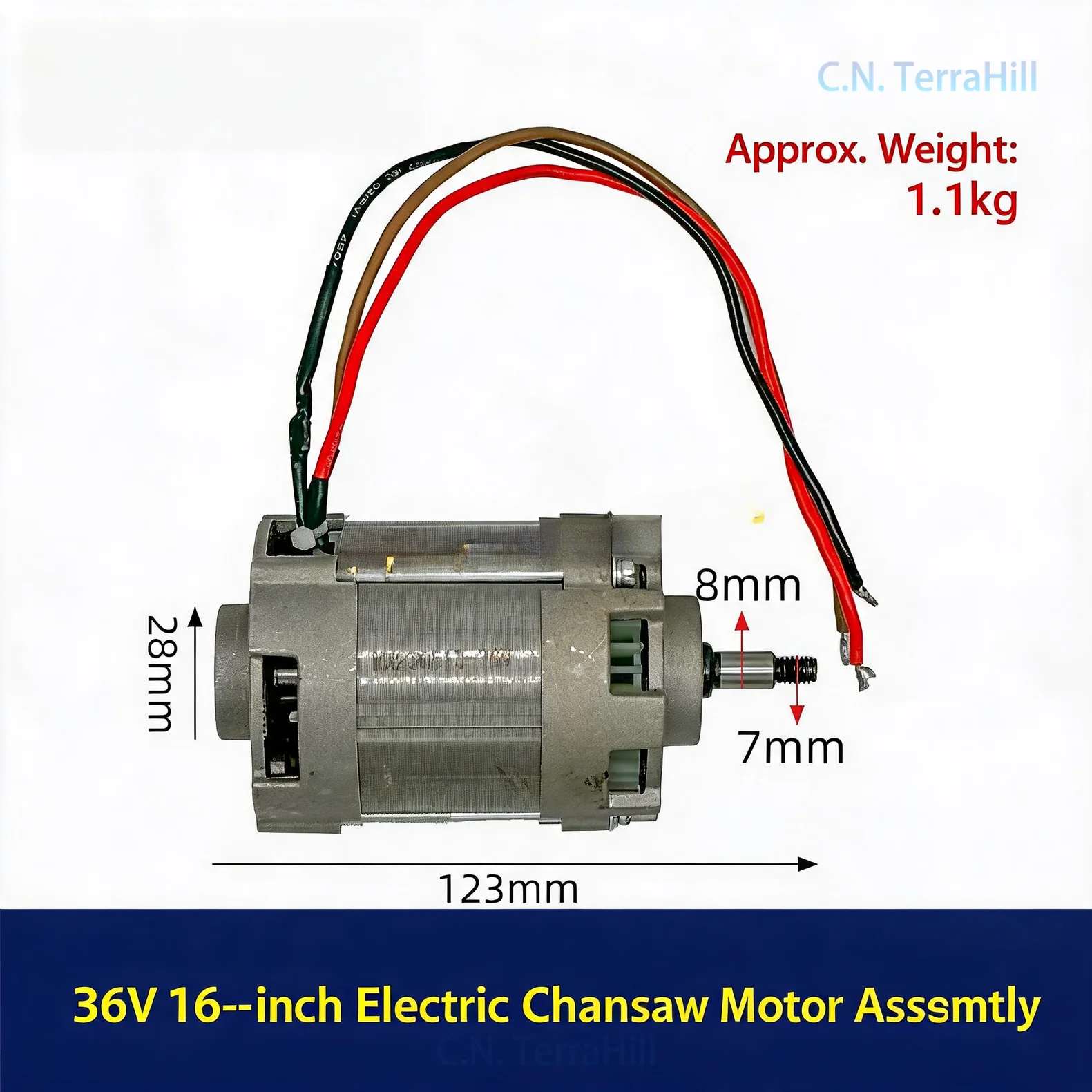 16 Inch Electric Chainsaw Motor Assembly 36V 42V Brushless Chainsaw Replacement Part 02310