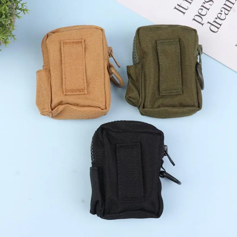 다용도 야외 허리 가방 전술 액세서리 파우치 간단하고 내구성 있는 카드 지갑 동전 지갑