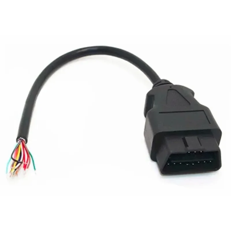 Оптовая 16-контактный разъем OBD-кабеля, линия открывания ELM327 OBD 2 удлинитель кабеля для автомобильного диагностического сканера с номером отслеживания
