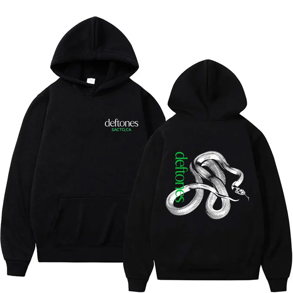 

Limited Rock Band Deftones Private Music Snake Graphic Hoodie Men Women Fashion Casual Oversized Sweatshirt Male Vintage Hoodies