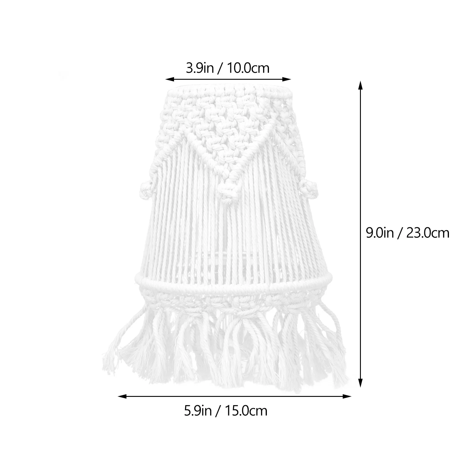 القطن حبل غطاء مصباح مكرامية المنسوجة لطاولة السقف السرير غطاء خفيف داخلي بوهيميا نمط مصباح منزلي ديكور