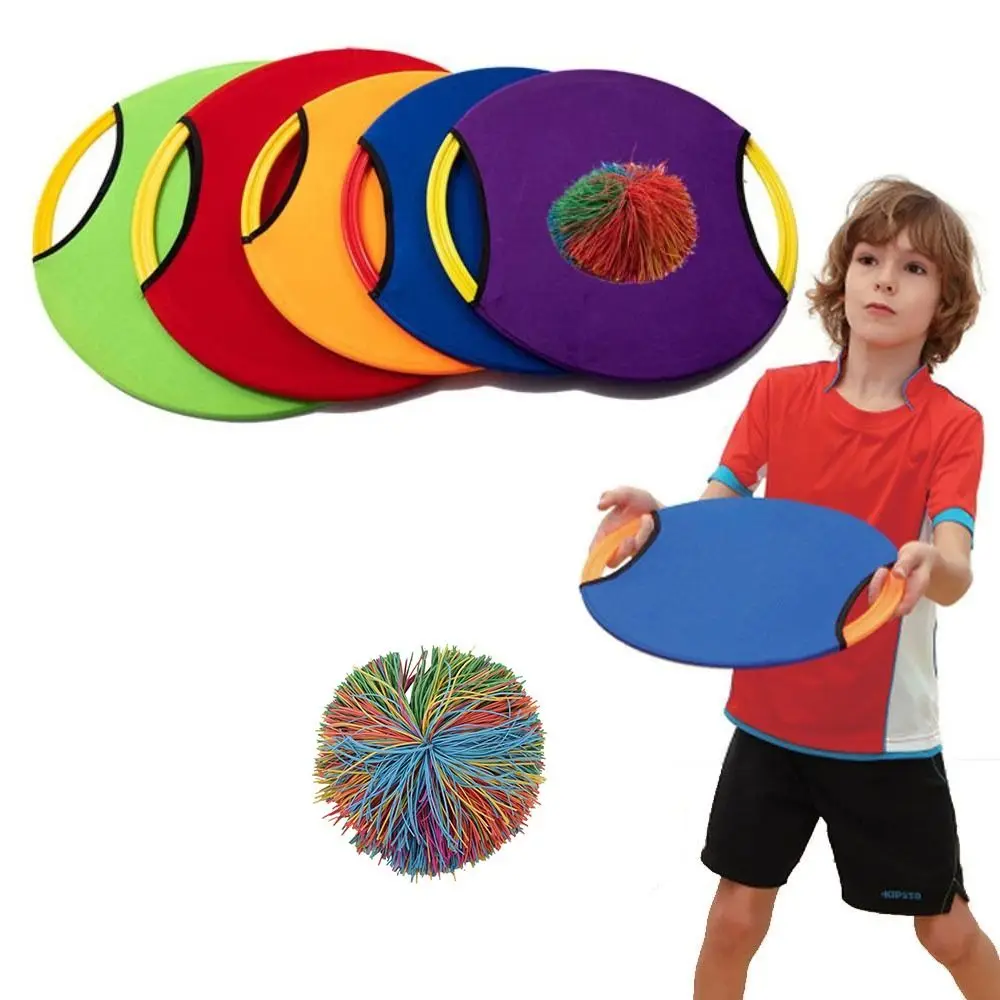 

Throwing Training Toys Children Adults Outdoor Interactive Elastic Disc Paddle Throwing Training Games Toy