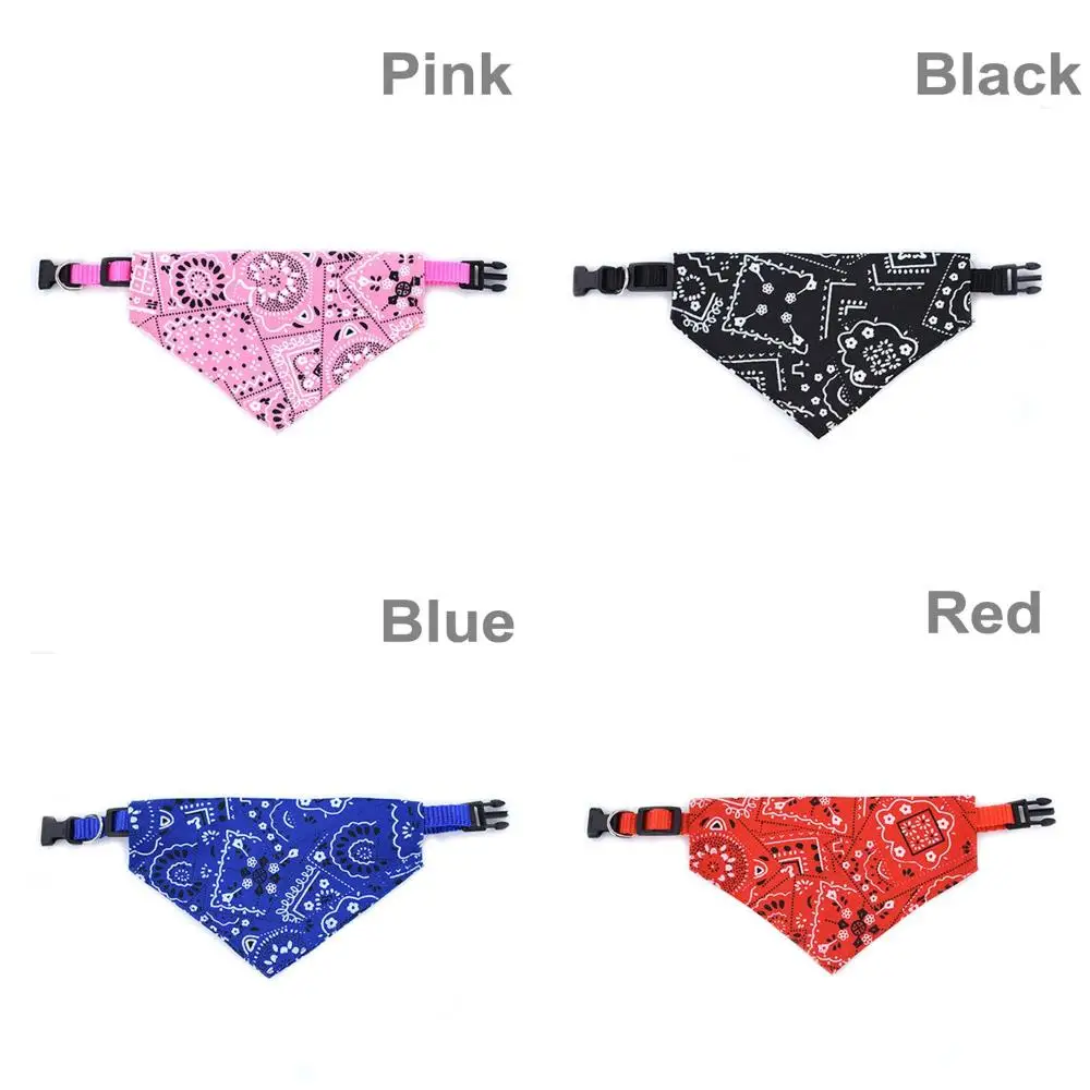 Dog Bandanas Large Pet Scarf Pet Cotton Plaid WashableBow ties Collar Cat Dog Scarf Large Dog Accessories Kerchief