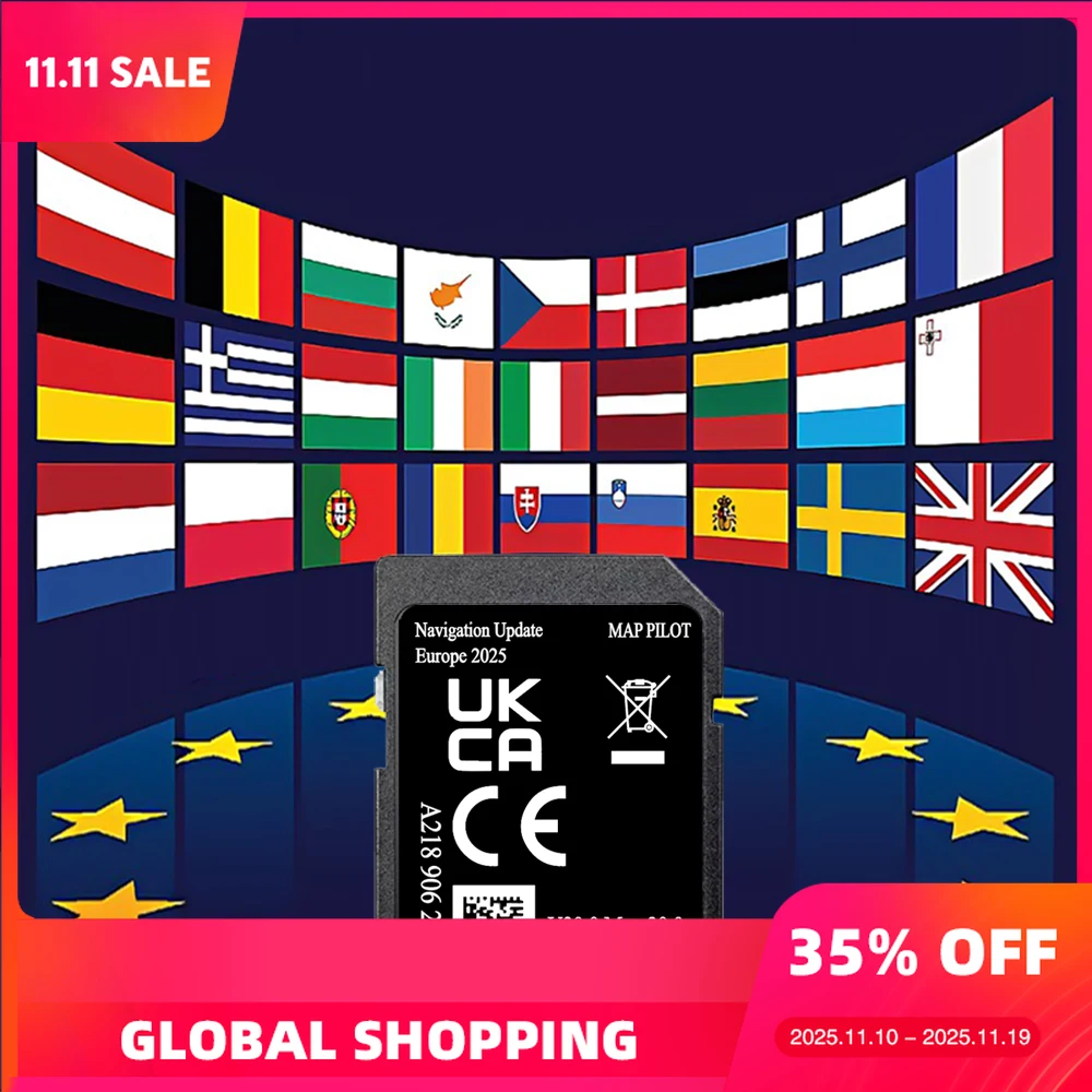 

A2189062704 EU Maps Sat Nav SD Card New Genuine for Mercedes B-Class W176 CLA GLA Car 2025 Latest GPS 32GB