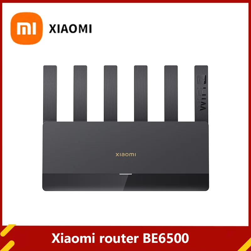 Router Xiaomi BE6500 Quad Nucleus Wifi7 6500Mbps Port Ethernet 2.5G Dual Frequency 2.4/5GHz 6 Penguat Sinyal Independen Mesh
