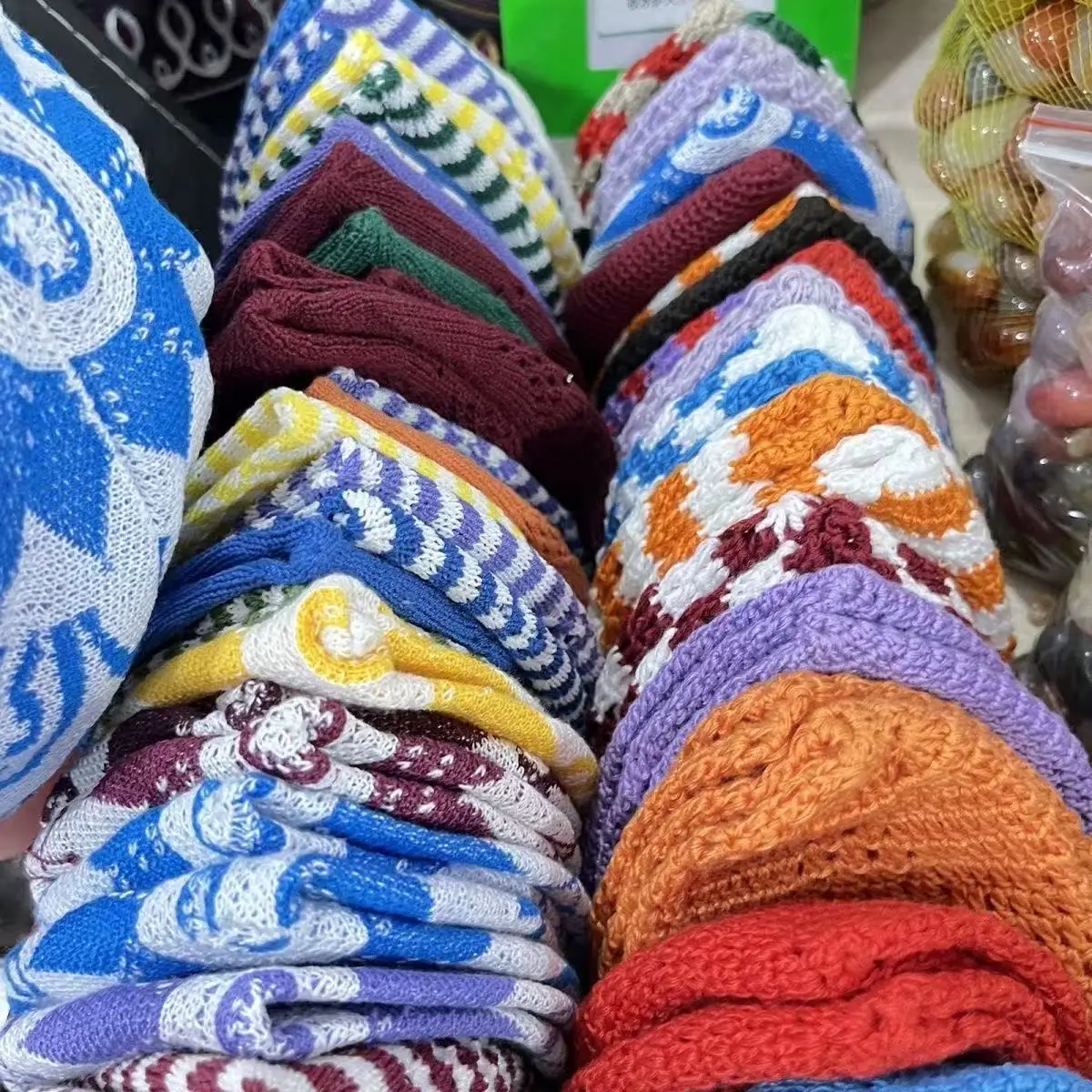 Livraison gratuite casquettes musulmanes pour enfants Crochet tricot chapeau enfant turquie Kufi islamique kippa juif Turban cadeau coton maille 0787