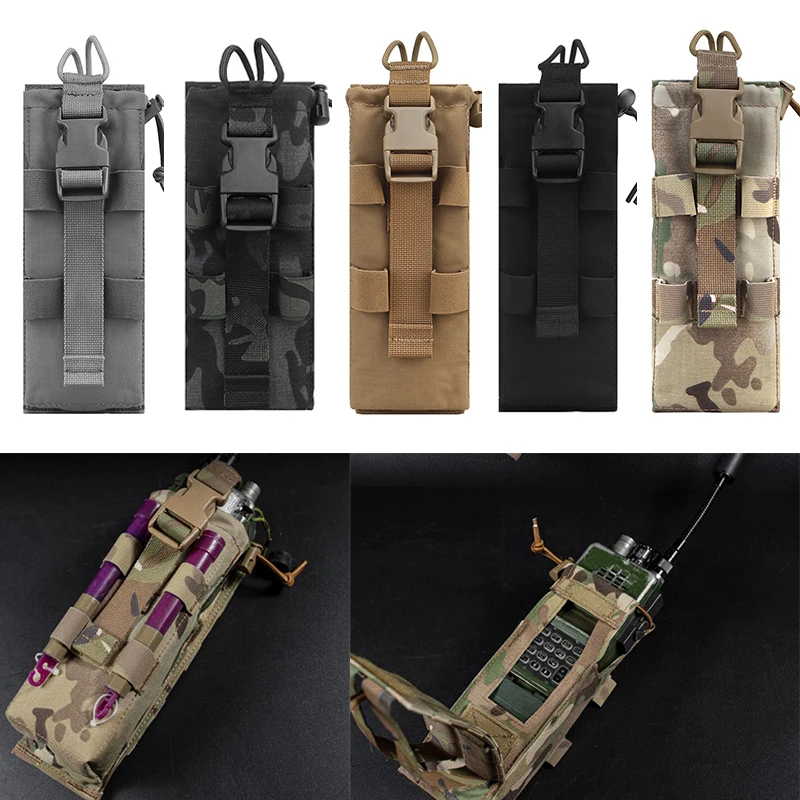 Tactical Molle Universal PRC 152 PRC 148 Radio Pouch Walkie Talkie Pouch Waist Bag Pocket Combat Hunting Accessories