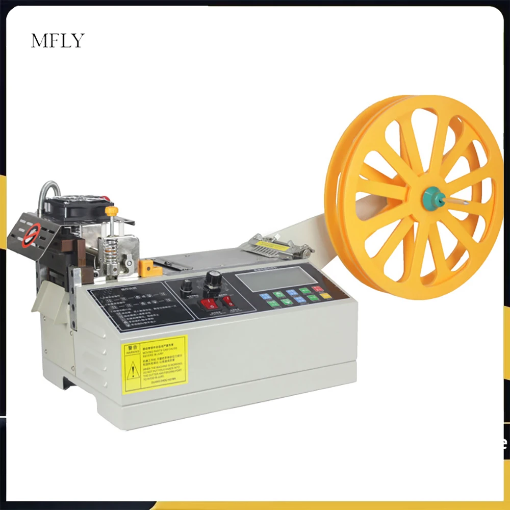 

Automatic Hot And Cold Cloth Belt Cutting Machine Non-Woven Cloth Ear Tape Webbing Safety Goggles Elastic Belt Cutting 988T