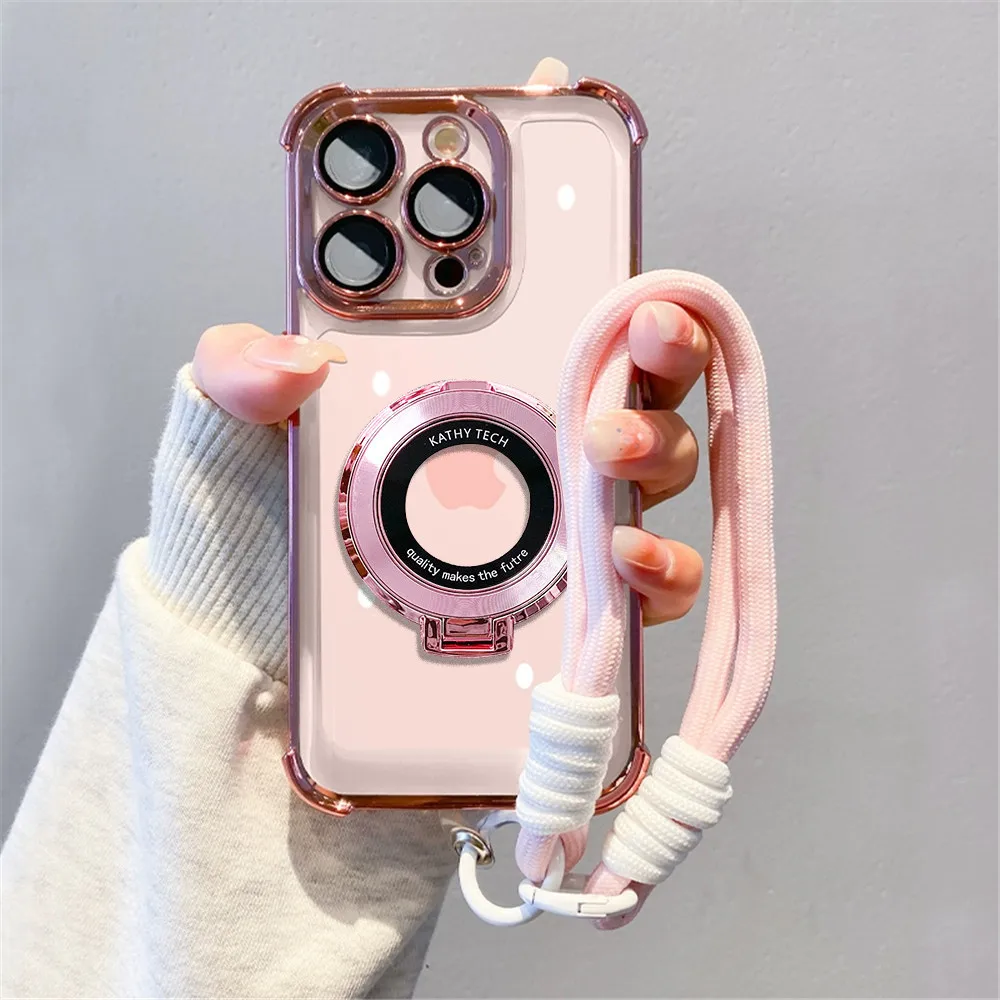 Stoßfeste magnetische Halterung für die Hülle des Xiaomi 14T 13T 12T Pro 11 Lite 5G NE 15 14 13 12S 12X mit Lanyard und weicher Rückseite.