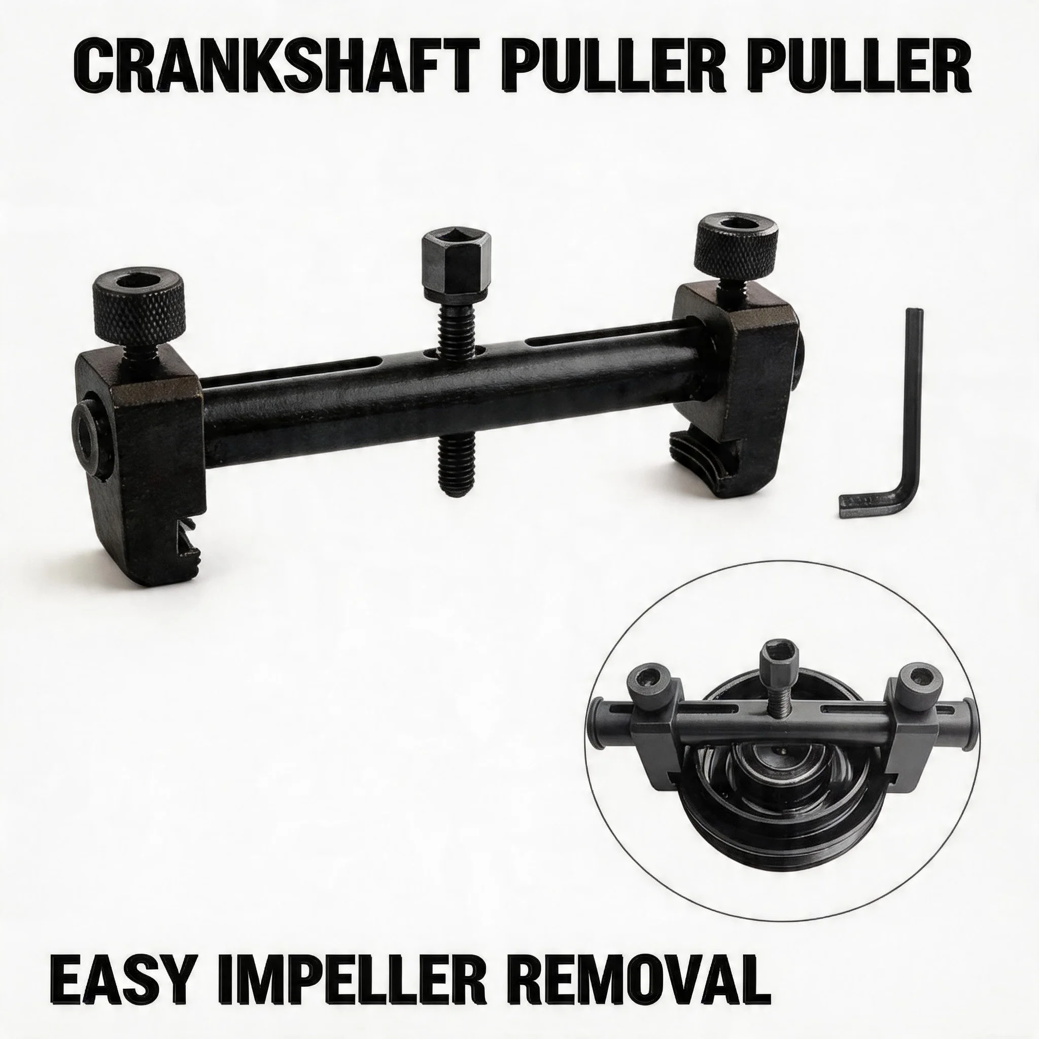 

Wear Resistant Ribbed Pulleys Pullers For Ribbed Drive Pulley Crankshaft Tool & Remover Adjustable 40mm-165mm Engine Tool