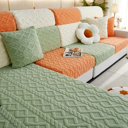 Thicken Seat Cushion Cover Elastic Jacquard Sofa Cover Adjustable Removable Furniture Protector for Pets Kids Sofa Seat Covers