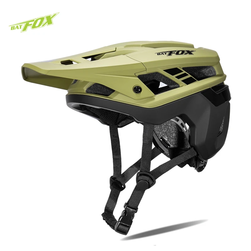 BATFOX Cycling Helmet Off-Road Durable Lightweight Ventilation Comfortable Men Women Adjustable Fit Riding Sport MTB Bike Helmet