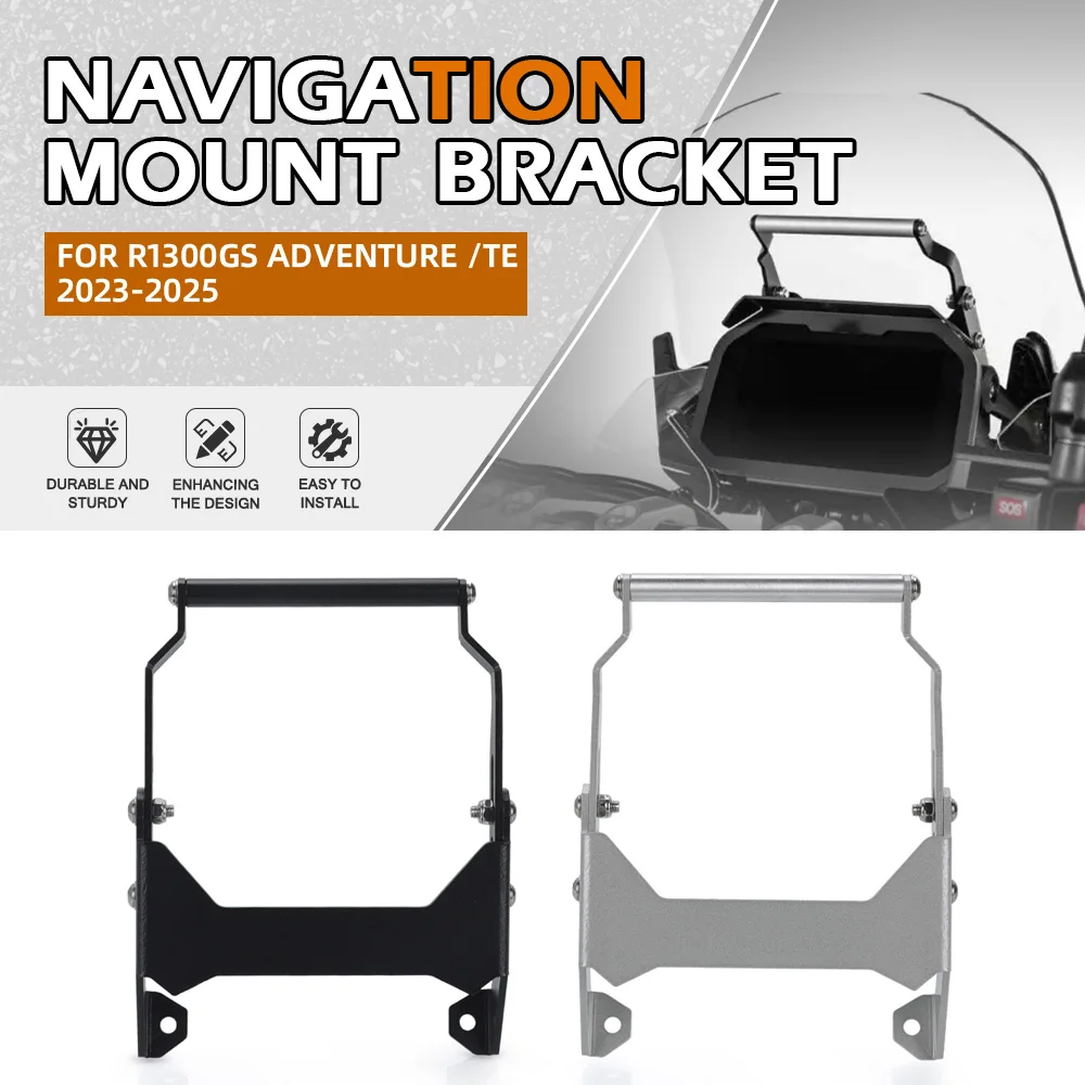 

For BMW R1300GS Adventure Trophy TE 2023-2024-2025 Aluminium Cellphone Phone GPS Navigation Mount Bracket Motorcycle Accessories