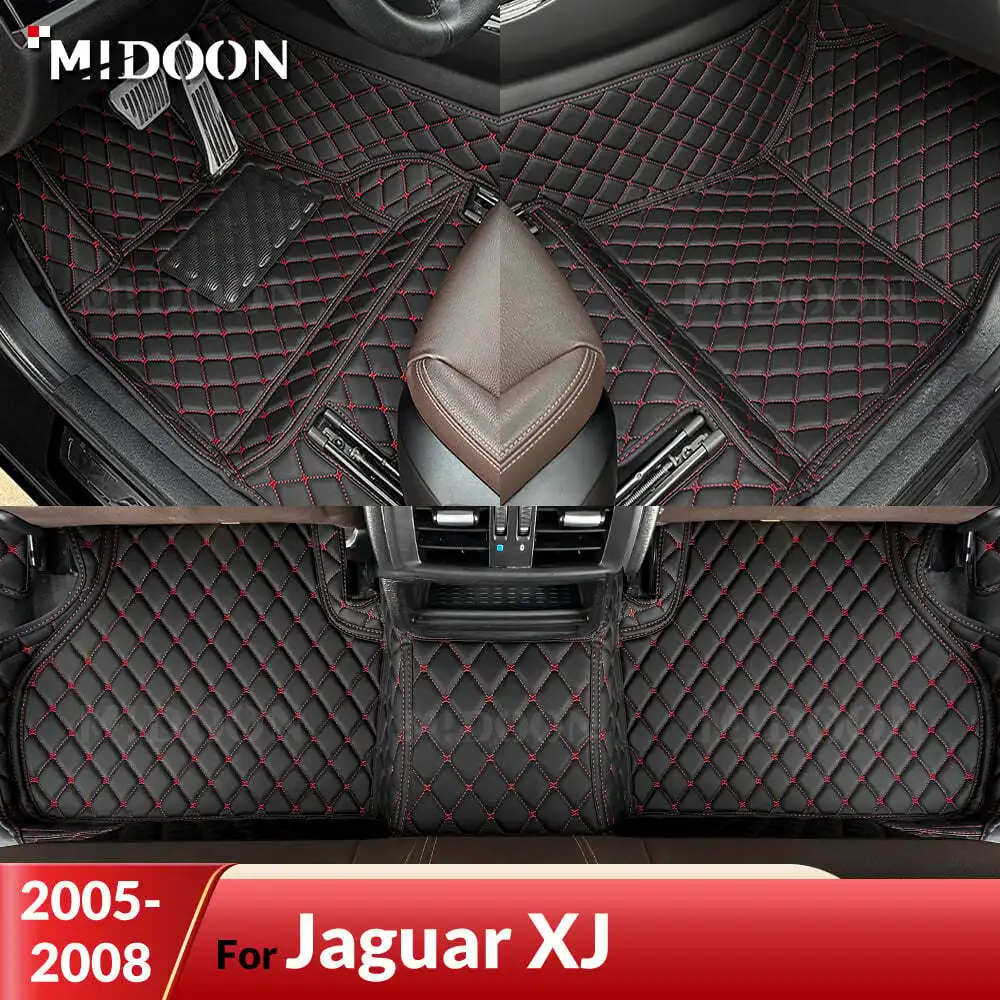 

Автомобильные коврики MIDOON для Jaguar XJ 2005 2006 2007 2008, изготовленные на заказ автомобильные подушечки для ног, автомобильный ковер, аксессуары для интерьера