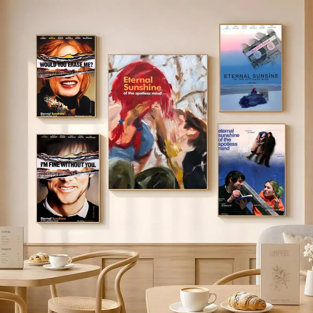 Eternal Sunshine of the Spotless Mind Poster Poster Self-adhesive Art Waterproof Paper Sticker Coffee House Bar Room Wall Decor