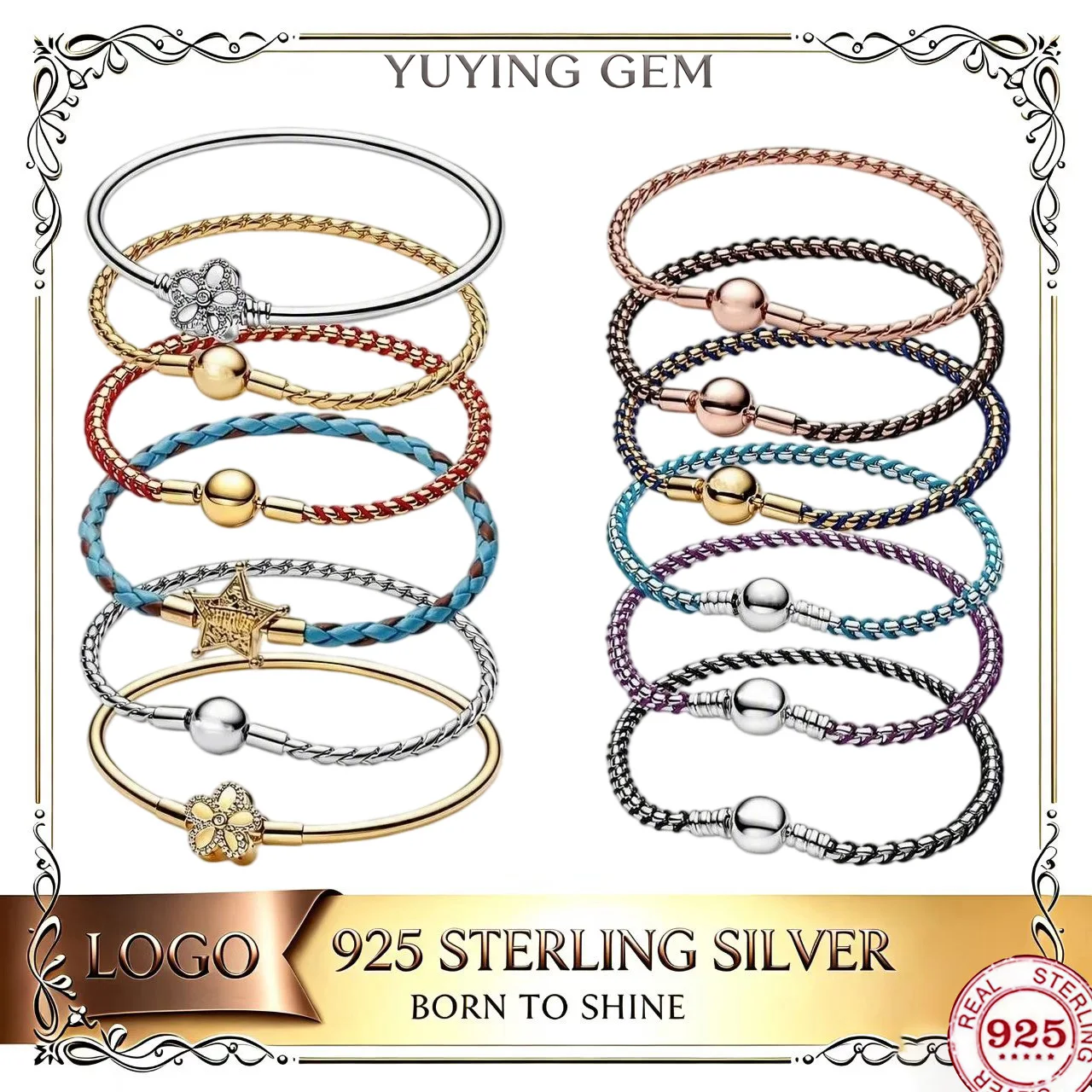 S925 Silver Best-Selling Bracelet, with Hand-Woven Rope Design, Exquisite Jewelry, Suitable for Daily Layering as Accessories