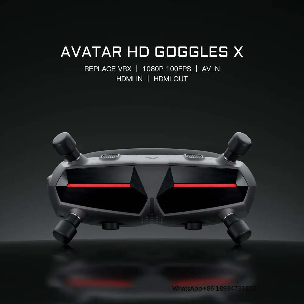 CADDX Walksnail Avatar HD Goggles X for FPV 1080P 100FPS FOV50 Built-in REPLACE VRX AV Light Weigh Genuine