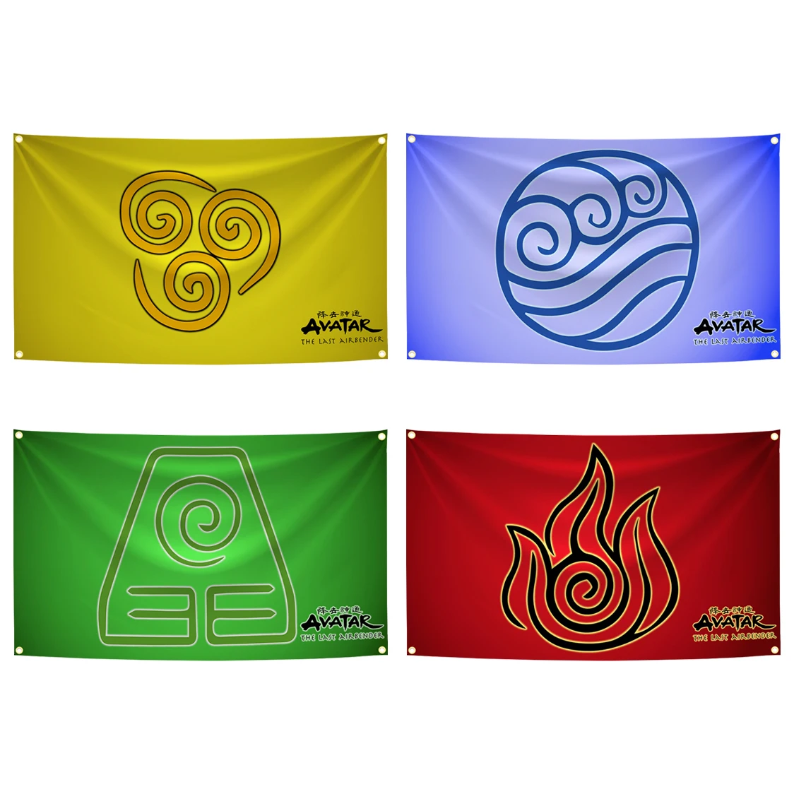 60x90cm 90x150cm 120x180cm Avatar - Fire Symbol The Last Airbender Flag Tapestry Banner Decoration
