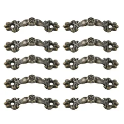 10 pcs Jewelry Boxes Handles Antique Bronze Wardrobes door Handles Zinc Alloy Drawer Handles for Decorative Jewelry Boxes