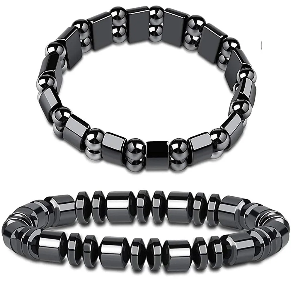 Perles en pierre d'hématite naturelle, perles d'espacement pour bijoux, bracelet exécutif, perles faites à la main, résultats de collier de bricolage, vente en gros