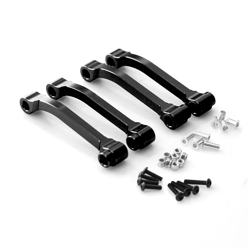 4pcs Metal Radius Arm Adjustable Lower Link for Tamiya 1/14 RC Truck Tractor Trailer Car Tipper Scania Actros MAN Upgrade Parts