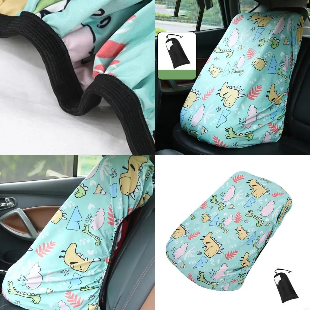 

54DF Soft Lined Infant Car Cover Sunshade Dustproof Thermal Insulation Easy To Install Infant Sun Shade Cover
