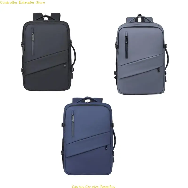 

Travel College School Bookbags Business Water Resistant Backpacks Computer Bag with USB Charging Port for Men Teenagers