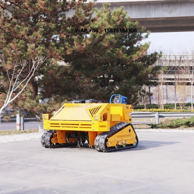 Hot Selling Remote Control Crawler Brush Cutter Grass Mini Robot Flail Lawn Mower