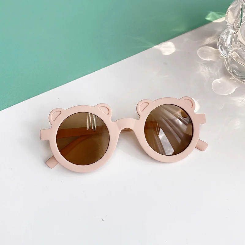 2026 Modische Neue UV400 Kinder-Sonnenbrille mit Weichen Bärenohren Runde Sonnenbrille für Babys Mädchen Jungen Kleinkinder Outdoor Strand Urlaub Geschenk – Detail 16
