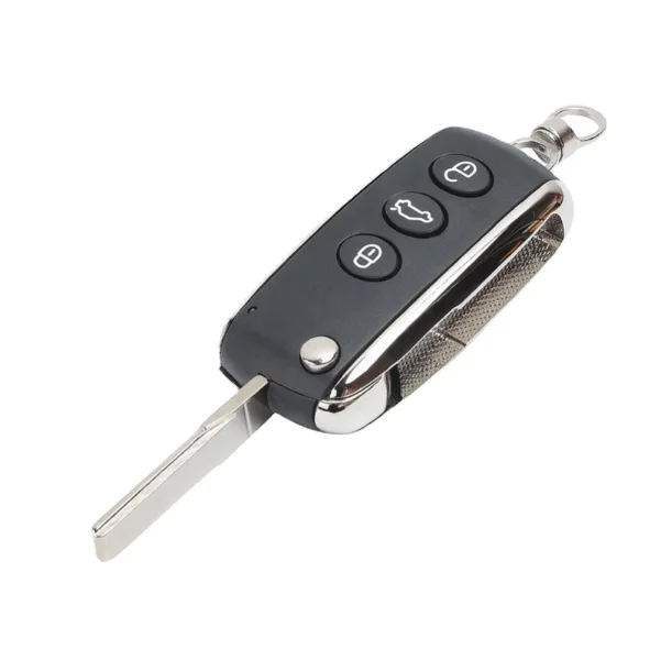 Car Key for Bentley 3buttons Flip Folding Replacement Shell Remote Car Key Case