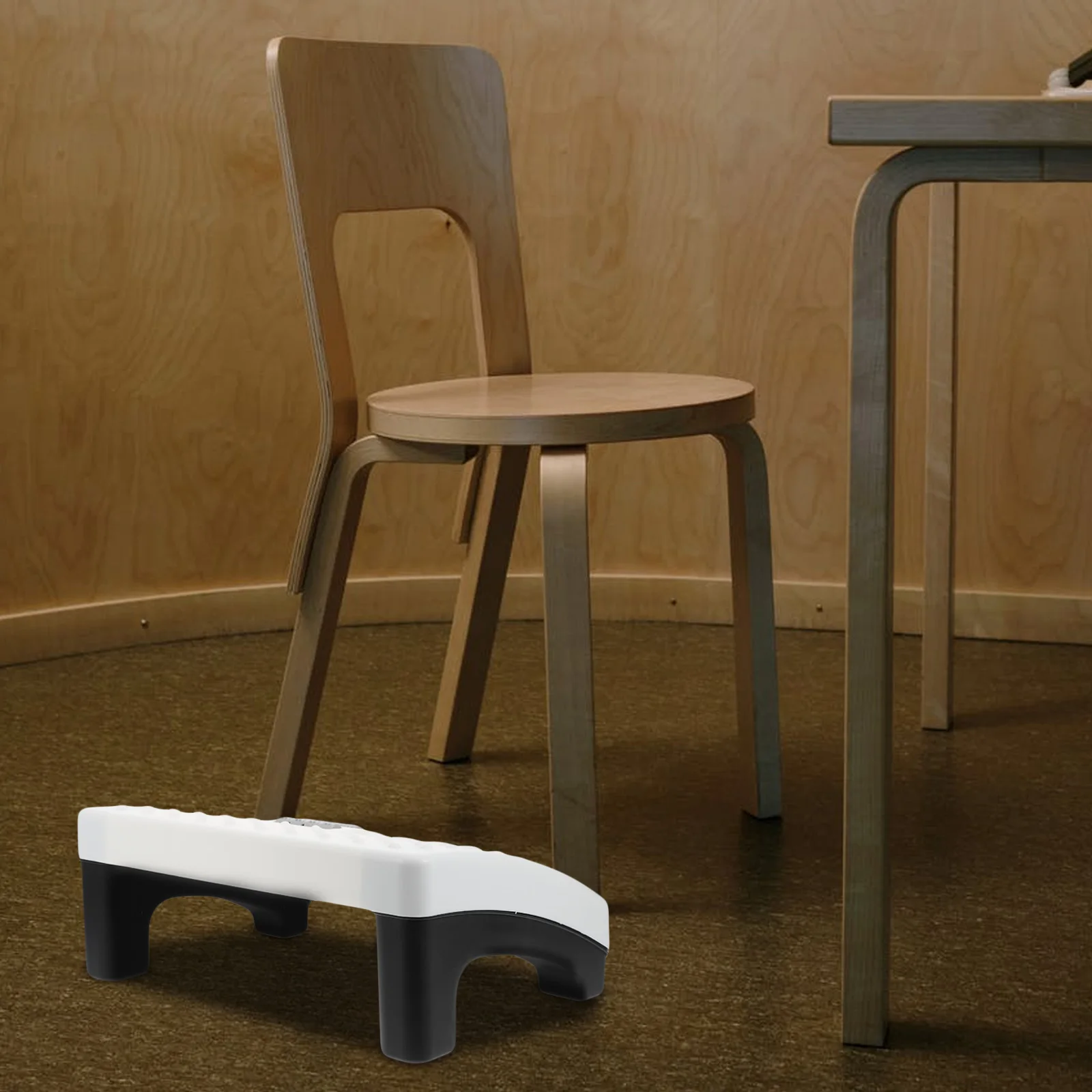 

1pc Ergonomic Footstool Comfortable Plastic PP Material Massage Roller Home Office Indoor Use Long Lasting Durability Practical
