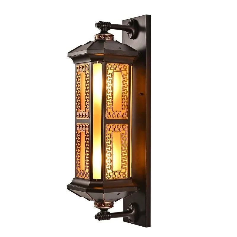 New Chinese outdoor chandelier Garden light Waterproof super bright outdoor terrace corridor gazebo sun room balcony